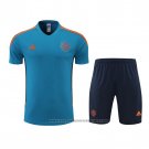 Tracksuit Manchester United Short Sleeve 2022-2023 Blue - Shorts