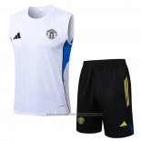 Tracksuit Manchester United Without Sleeves 2025-2026 White