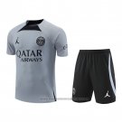 Tracksuit Paris Saint-Germain Jordan Short Sleeve 2022-2023 Grey - Shorts