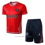 Tracksuit Paris Saint-Germain Jordan Short Sleeve 2022-2023 Red - Shorts