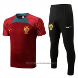 Tracksuit Portugal Short Sleeve 2022-2023 Red