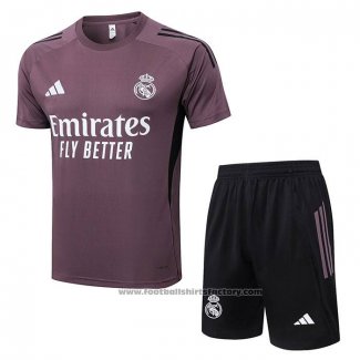 Tracksuit Real Madrid Short Sleeve 2025-2026 Purple - Shorts