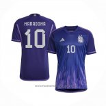 Argentina Player Maradona Away Shirt 2022