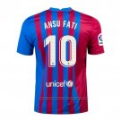 Barcelona Player Ansu Fati Home Shirt 2021-2022