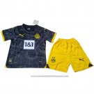 Borussia Dortmund Away Shirt Kids 2023-2024