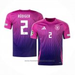 Germany Player Rudiger Away Shirt 2024