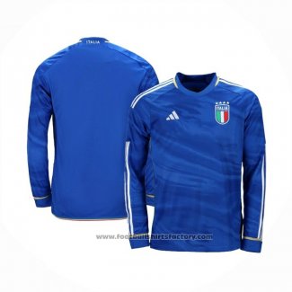 Italy Home Shirt Long Sleeve 2023-2024