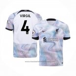 Liverpool Player Virgil Away Shirt 2022-2023