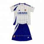 Real Zaragoza Home Shirt Kids 2024-2025