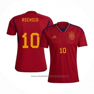 Spain Player Asensio Home Shirt 2022