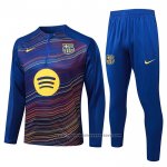 Sweatshirt Tracksuit Barcelona 2025-2026 Blue Yellow