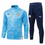 Sweatshirt Tracksuit Manchester City Kids 2025-2026 Blue