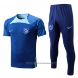 Tracksuit Atletico Madrid Short Sleeve 2022-2023 Blue