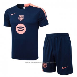 Tracksuit Barcelona Short Sleeve 2025-2026 Blue Pink - Shorts
