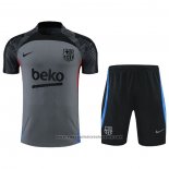 Tracksuit Barcelona Short Sleeve 2022-2023 Grey - Shorts