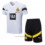 Tracksuit Borussia Dortmund Short Sleeve 2022-2023 White - Shorts