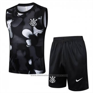 Tracksuit Corinthians Without Sleeves 2025-2026 Black