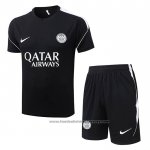 Tracksuit Paris Saint-Germain Short Sleeve 2026-2027 Black - Shorts
