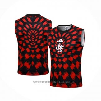 Training Shirt Flamengo Without Sleeves 2025-2026 Red Black