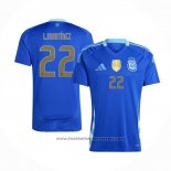 Argentina Player L.martinez Away Shirt 2024