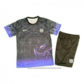 Barcelona Special Shirt Kids 2025-2026 Black Purple