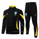 Jacket Tracksuit Brazil 2026-2027 Black Yellow