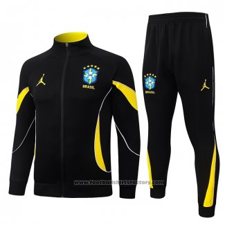 Jacket Tracksuit Brazil 2026-2027 Black Yellow