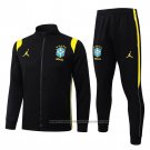 Jacket Tracksuit Brazil 2026-2027 Black Yellow