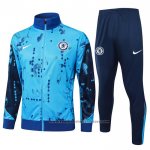Jacket Tracksuit Chelsea Kids 2024-2025 Light Blue