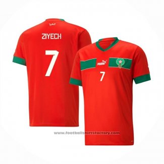 Morocco Player Ziyech Home Shirt 2022
