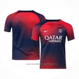 Pre-match Shirt Paris Saint-Germain 2023 Blue and Red