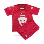 Pumas UNAM Goalkeeper Shirt Kids 2022-2023 Rosa