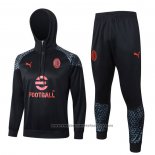 Sweatshirt Tracksuit AC Milan 2023-2024 Black