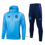 Sweatshirt Tracksuit Argentina Kids 2024-2025 Blue