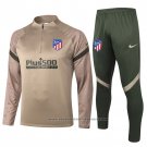 Sweatshirt Tracksuit Atletico Madrid 2020-2021 Khaki