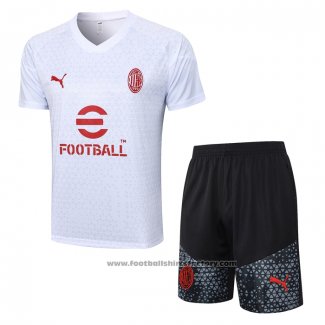 Tracksuit AC Milan Short Sleeve 2023-2024 White - Shorts