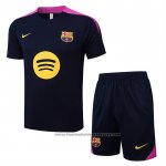 Tracksuit Barcelona Short Sleeve 2025-2026 Black Purple - Shorts
