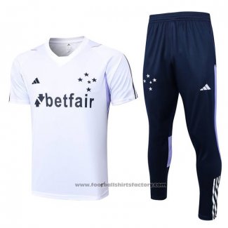 Tracksuit Cruzeiro Short Sleeve 2023-2024 White