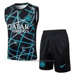 Tracksuit Inter Milan Without Sleeves 2025-2026 Black Blue