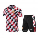 Tracksuit Manchester United Short Sleeve 2022-2023 Black and Red - Shorts