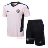 Tracksuit Manchester United Short Sleeve 2022-2023 Rosa - Shorts