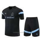 Tracksuit Olympique Marseille Short Sleeve 2022-2023 Black - Shorts