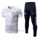 Tracksuit Olympique Marseille Short Sleeve 2022-2023 Grey