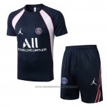 Tracksuit Paris Saint-Germain Jordan Short Sleeve 2022-2023 Blue - Shorts