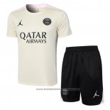 Tracksuit Paris Saint-Germain Jordan Short Sleeve 2024-2025 Yellow - Shorts