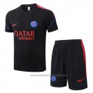 Tracksuit Paris Saint-Germain Short Sleeve 2026-2027 Black - Shorts