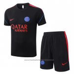 Tracksuit Paris Saint-Germain Short Sleeve 2026-2027 Black - Shorts