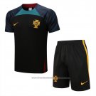 Tracksuit Portugal Short Sleeve 2022-2023 Black - Shorts