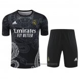 Tracksuit Real Madrid Dragon Short Sleeve 2024-2025 Black - Shorts