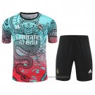 Tracksuit Real Madrid Dragon Short Sleeve 2024-2025 Green and Red - Shorts